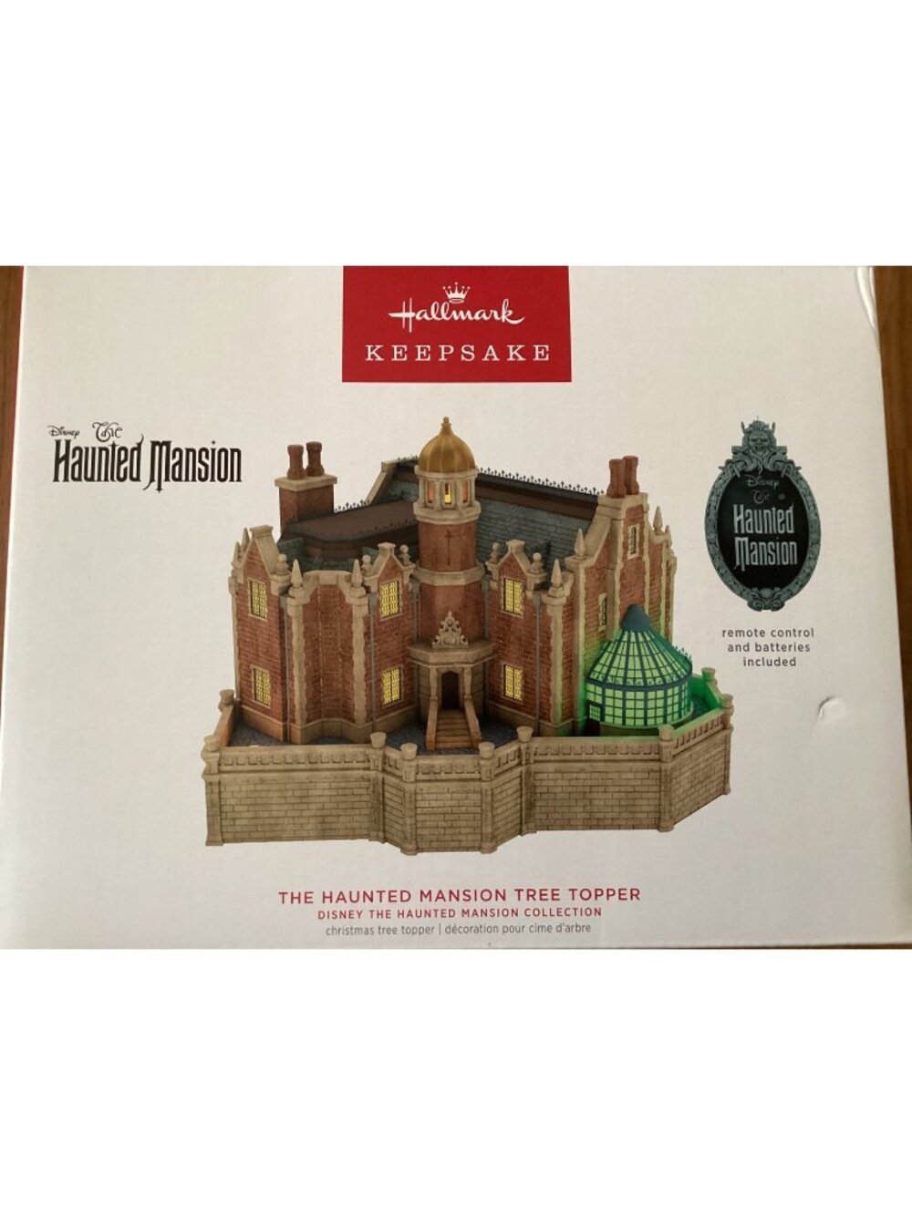 Hallmark Keepsake The Haunted Mansion Musical Tree Topper W/Remote & Sound New*